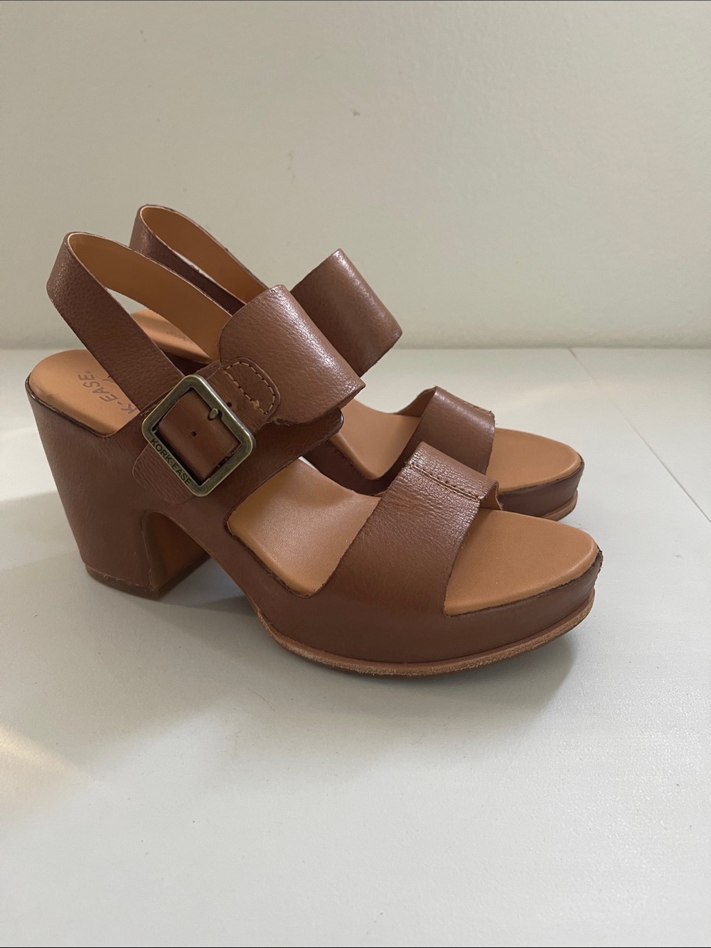 Kork-Ease ‘San Carlos’ Platform Sandals In Brown Tan Size 7